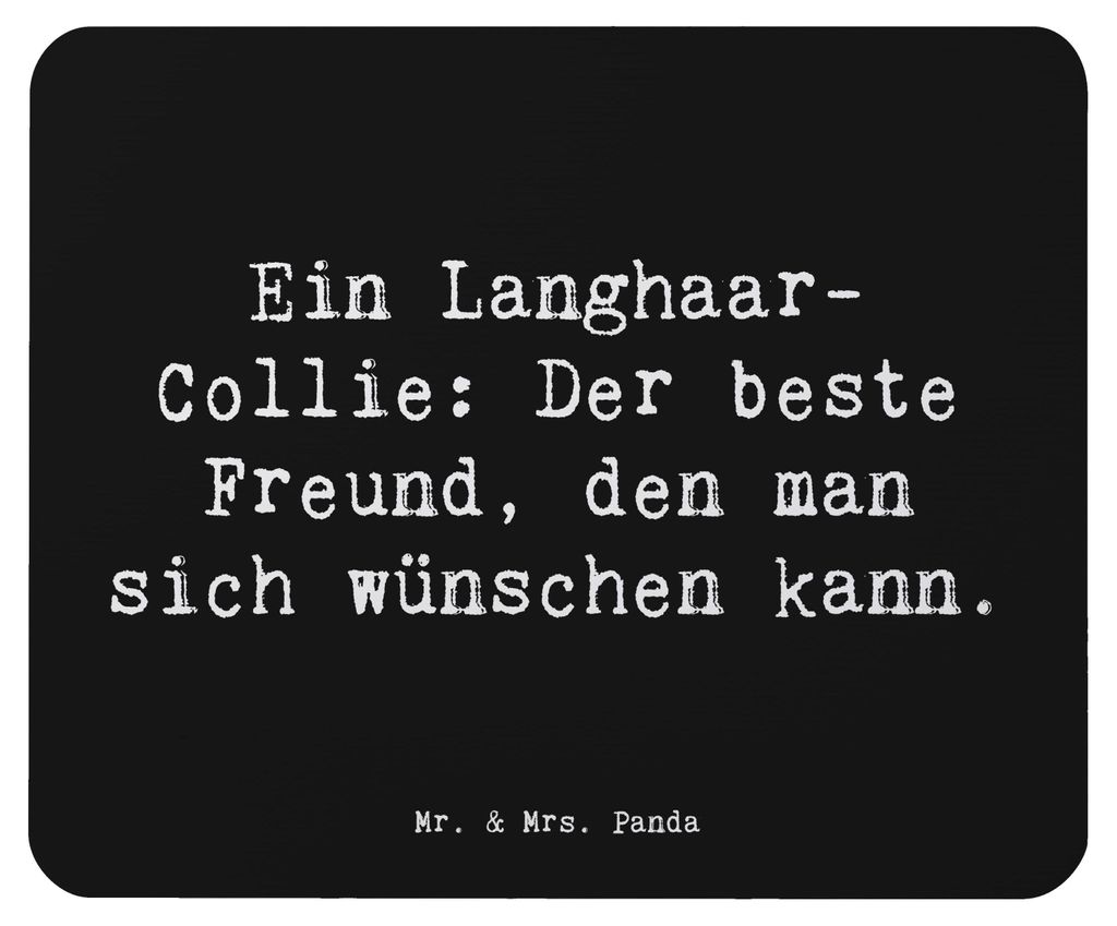 Mr. & Mrs. Panda Mauspad Spruch Langhaar Collie Freund - Produktbild 
