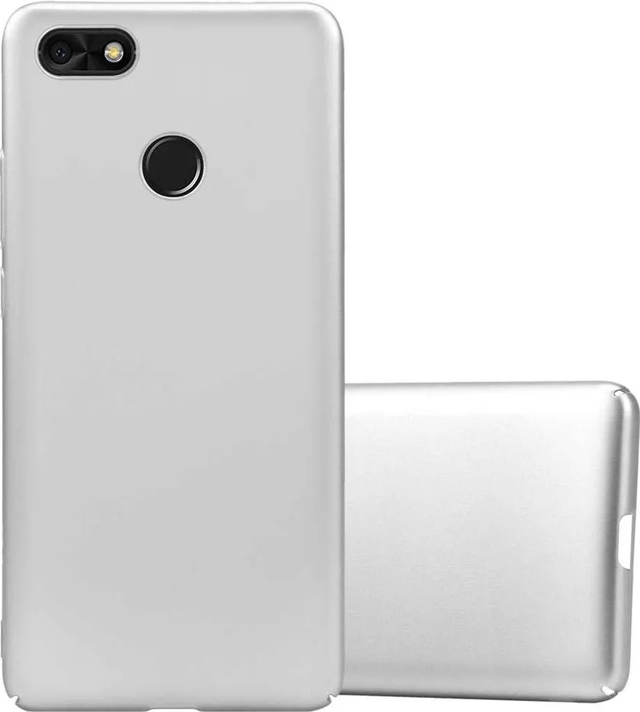 Cadorabo cover per Huawei Y6 PRO 2017 cover protettiva in argento custodia rigida cover per telefono cellulare