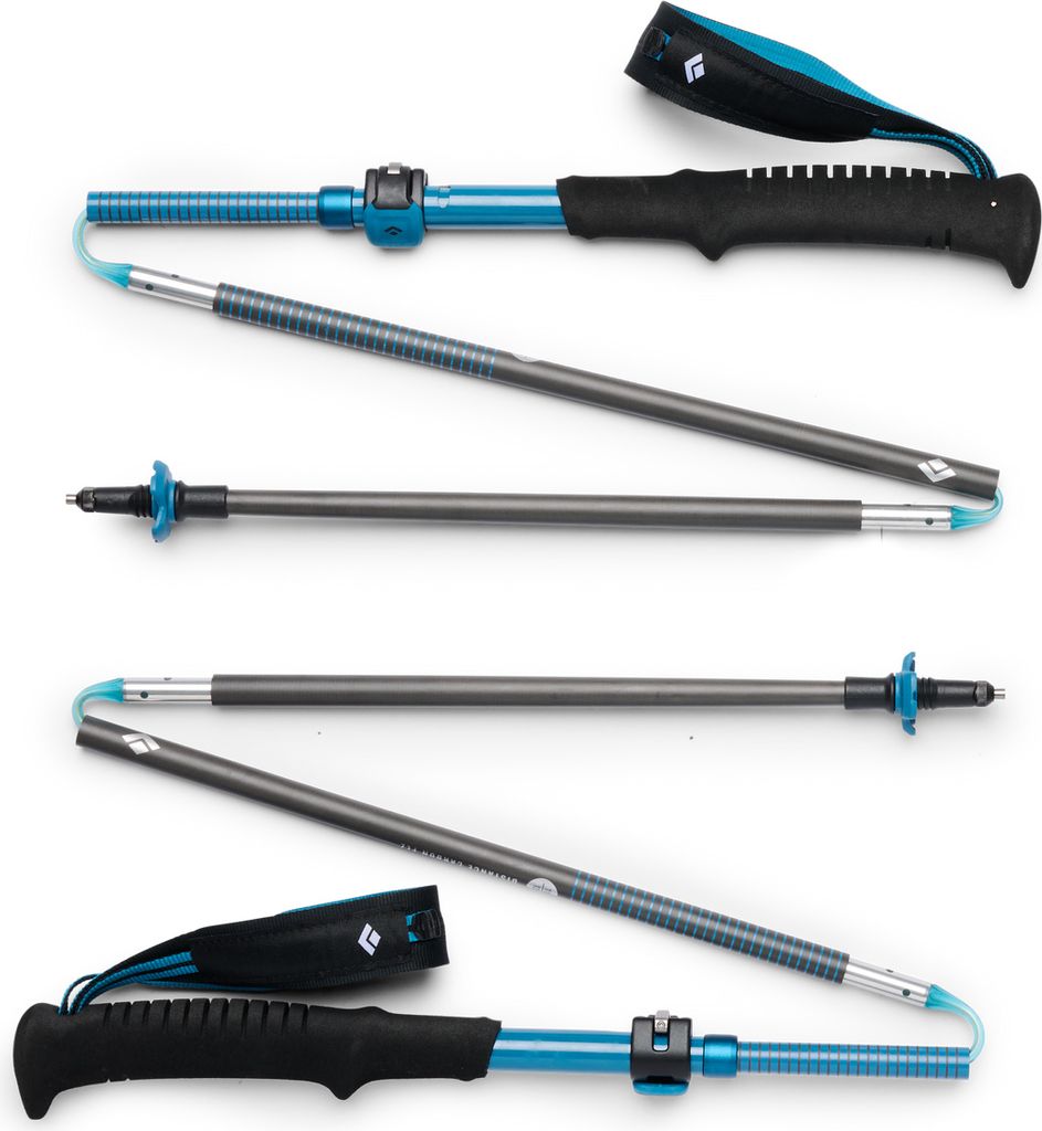 Black Diamond Trekkingstöcke Distance Carbon FLZ anthrazit/blau 1 Paar 110-125
