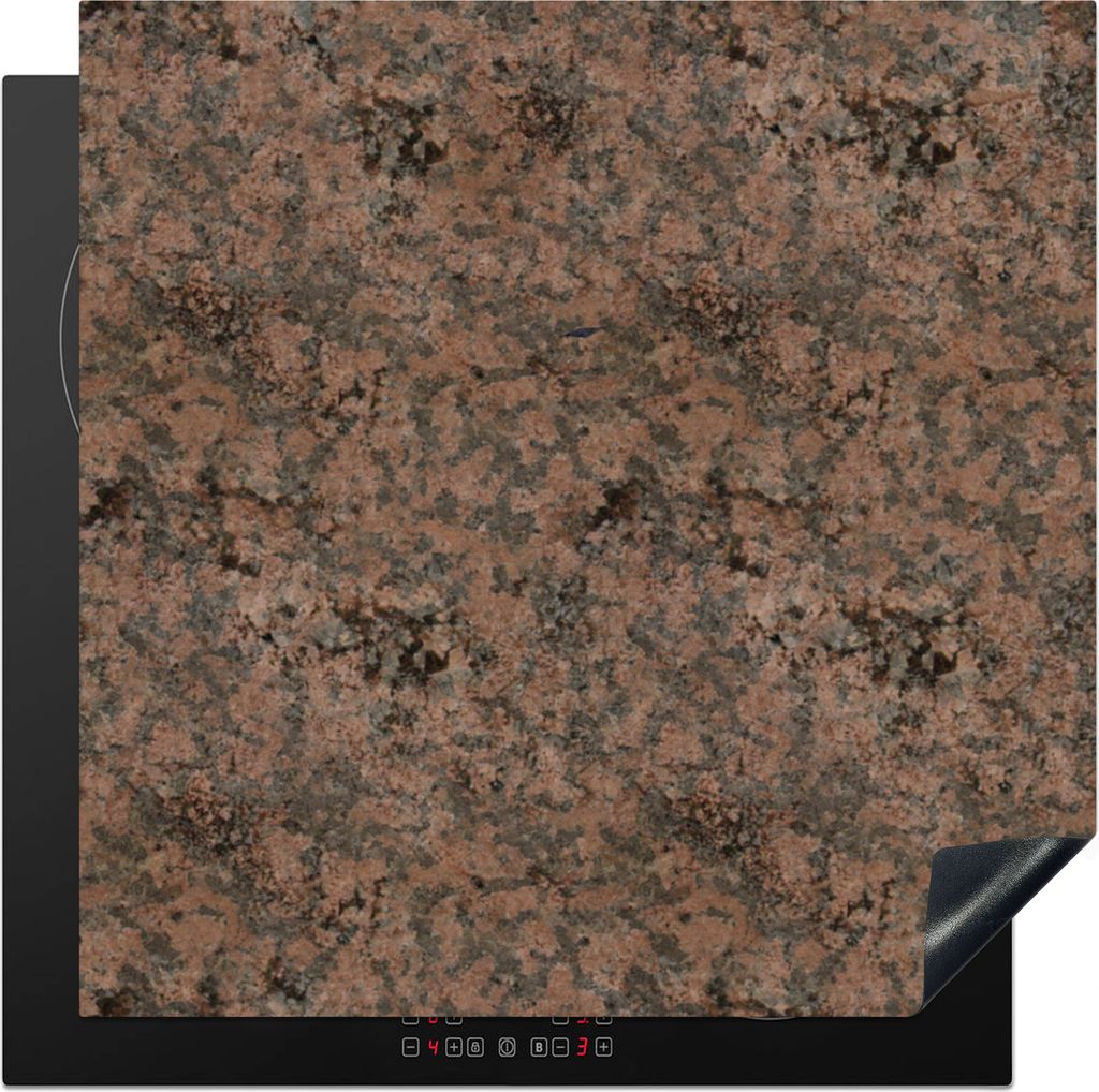 KitchenYeah Herdabdeckplatte Granit - Vintage - Industriell - Muster , 78x78cm, Küche Deko, Glaskeramikkochfeld Herdabdeckung, Abdeckplatte fùr...