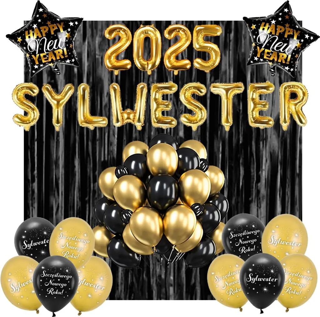 Offerta Set Capodanno 2025: Palloncini Completi Prezzo Outlet