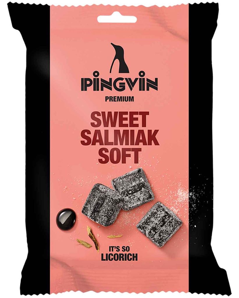 Toms Pingvin Sweet Salmiak Soft Lakritz 90 g Imagen del producto 