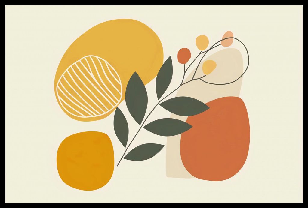 Plakat 60x40cm Licht und Schatten in der Botanik