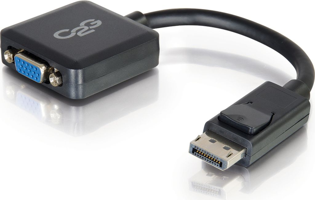 C2G 8in DisplayPort™-Stecker-zu-VGA-Buchse Passiv-Adapter / Produktbild 