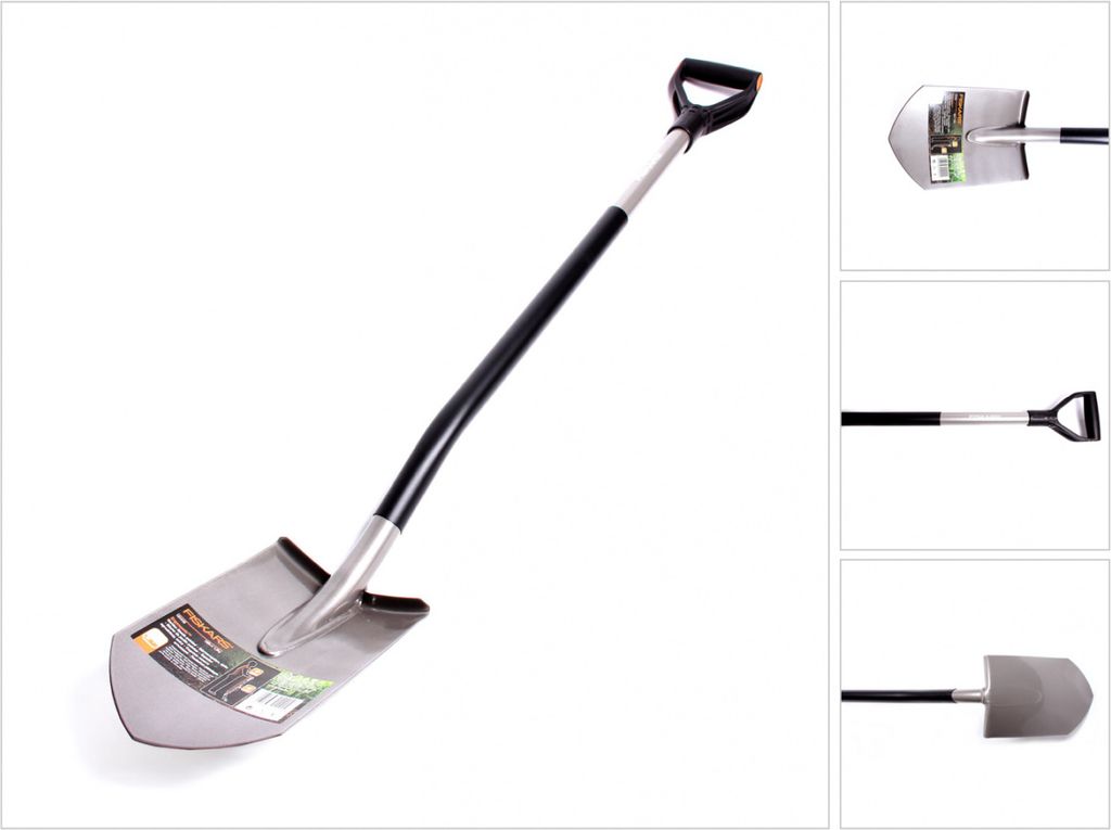 Zaoostrzona Łopata Ogrodnicza Z Rękojmią Fiskars 131410 Zdjęcie produktu 