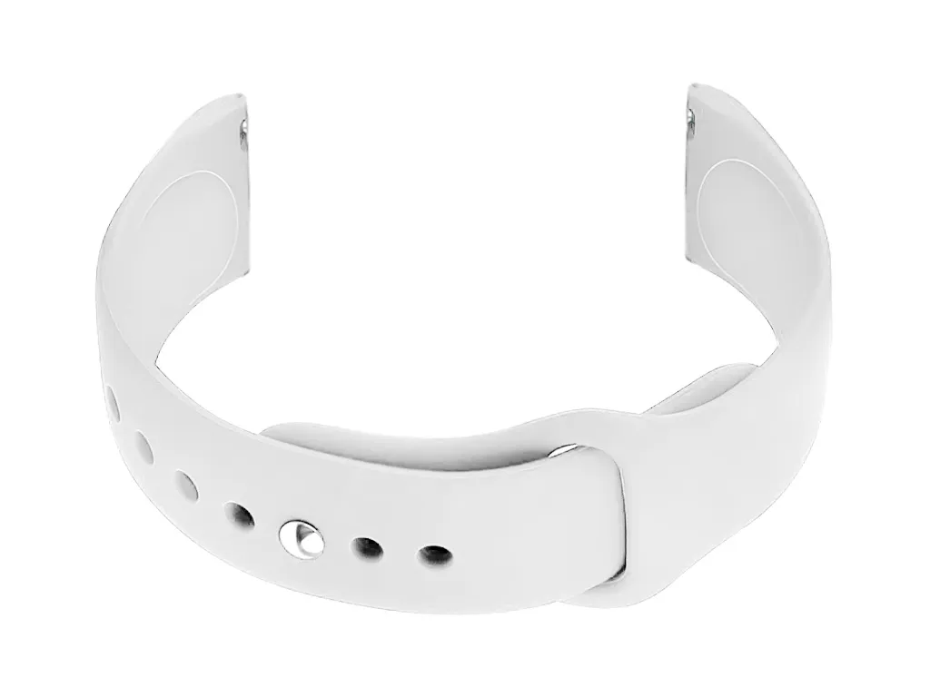 Ceinture de sport blanche pour montre U21 22mm - Idéal natation et gym