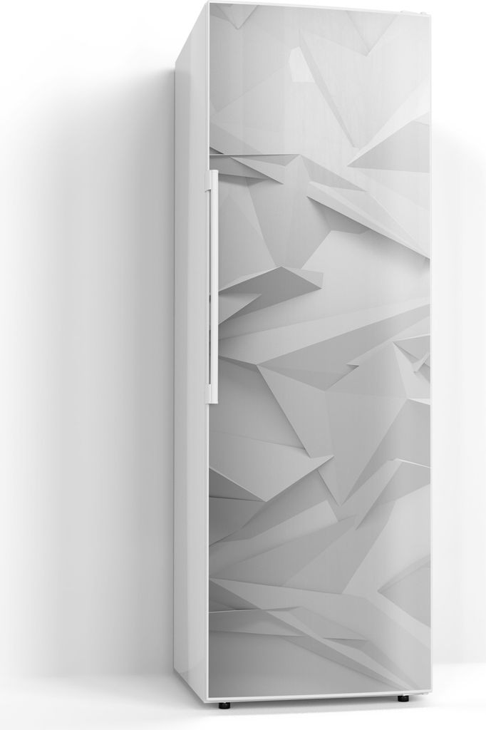 DEQORI Magnetmatte Kühlschrank beschreibbar 60x180 cm 'Geometrische Eleganz' Magnetfolie