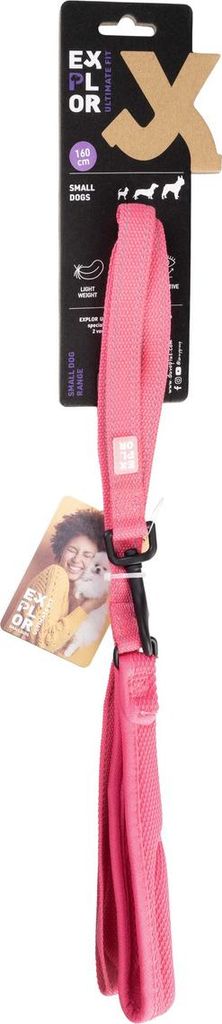 Duvo+ EXPLOR Ultimate Fit Leine rosa, Maße: 160 cm / 20 mm