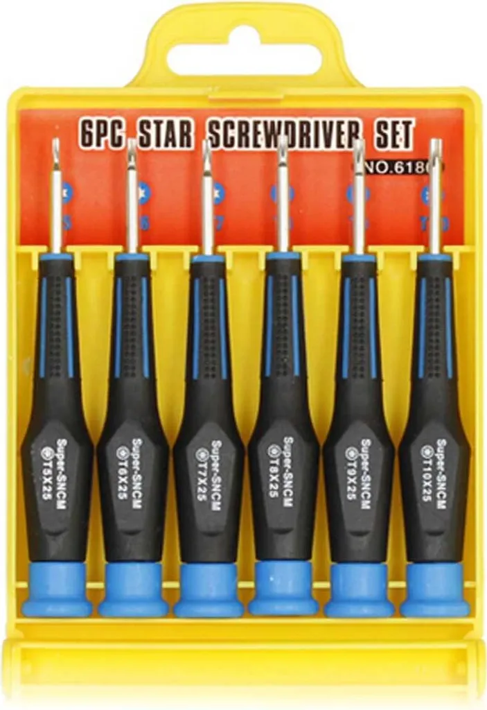 Kit 6 Cacciaviti Precisione Torx Ferrestock FSKCS6TX per Smartphone