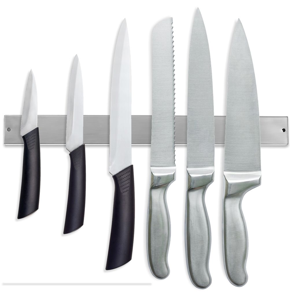40cm Magnetleiste zum Kleben Edelstahl Messerleiste Küchenleiste Messerhalter 