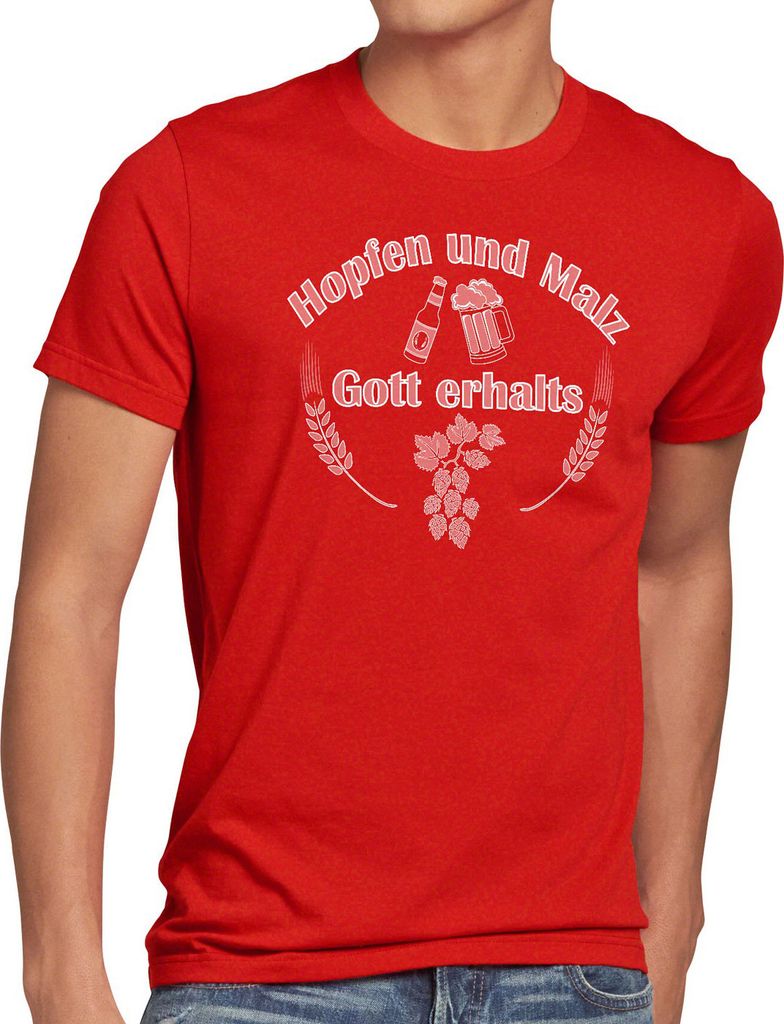 style3 Hopfen und Malz Herren T-Shirt Gott erhalts Fun Funshirt Bier Spruchshirt
