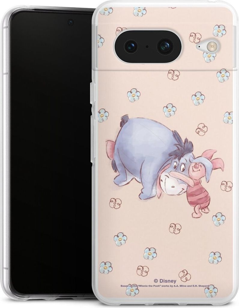 DeinDesign Handyhülle für Google Pixel 8 Silikon Hülle Case Smartphone Schutzhülle Disney Esel Winnie Puuh Ferkel