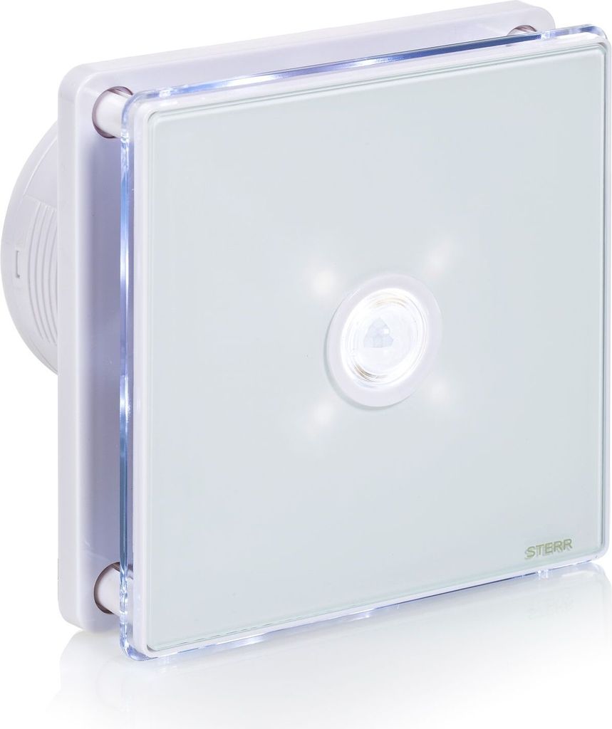 STERR - Badezimmerlüfter mit LED-Beleuchtung mit PIR Bewegungsmelder - BFS100LP