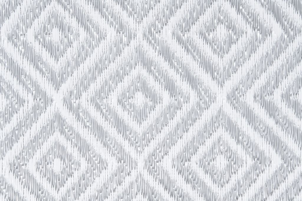 Teppich Outdoor Zweiseitig Wasserdicht Resistent Weiß Grau Produktbild 3
