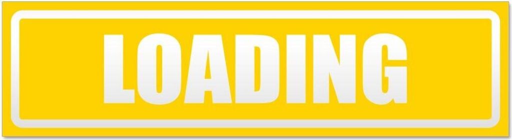 Kiwistar Loading invertiert Magnetschild Schild magnetisch - 20cm Gelb - Magnetfolie für Auto PKW Kfz