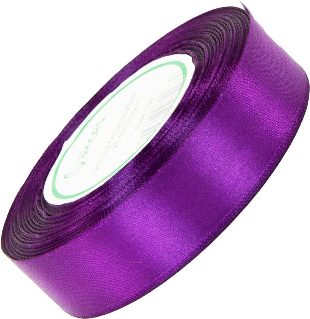 SATINBAND 25mm/32m SCHLEIFENBAND Geschenkband Dekoband - Silber