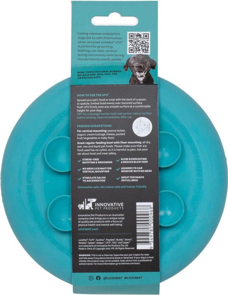 Kombi für Hunde Lickimat Türkis Kaugummi Produktbild 