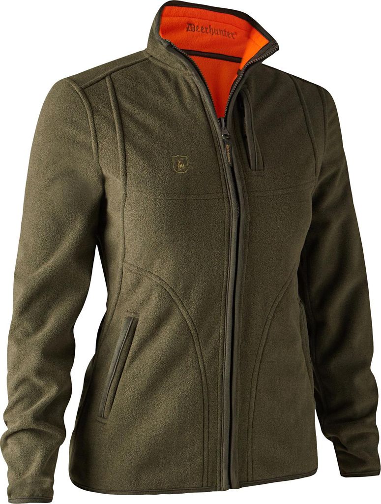 Deerhunter Lady Pam Bonded Fleecejacke Damen, wendbar (Orange) Größe 38