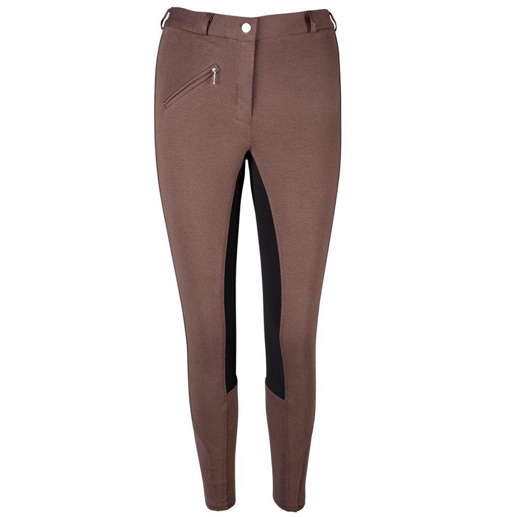 Pfiff PFIFF Reithose Thea Damen Vollbesatz, Braun-Schwarz, 38