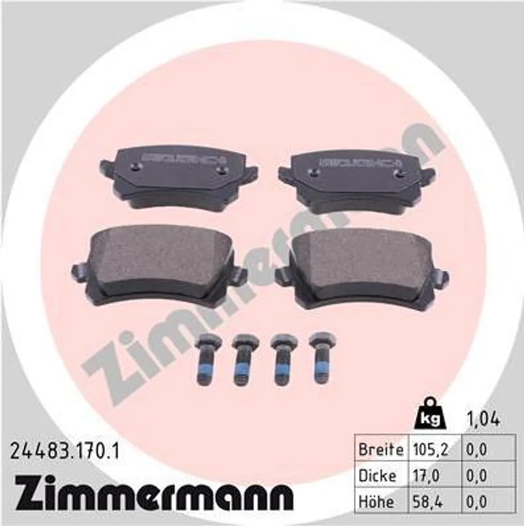 Plaquettes de frein OE 3C0698451E pour Passat CC et Audi A6 4F