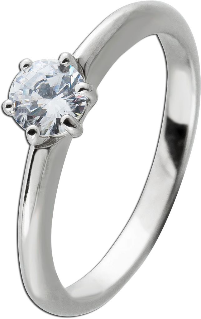 Solitärring Silber 925 Zirkonia 0.50ct. Verlobungsring Trauring 16