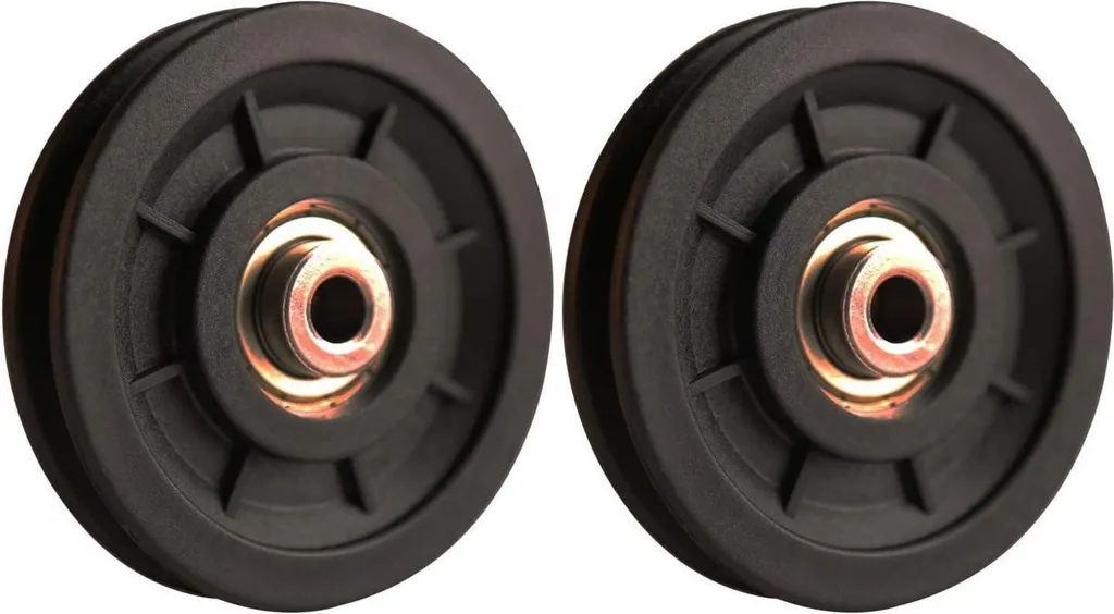 LFJ Poulie en Nylon 90mm - Galet de Renvoi pour Appareil Fitness - 2 Pcs