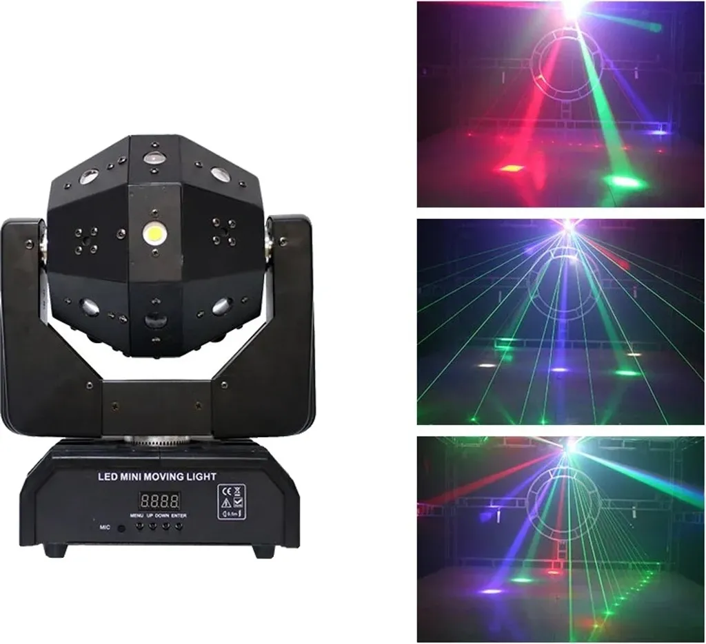 Éclairage de Scène LED Mini Moving Head 120W pour DJ et Clubs en DMX