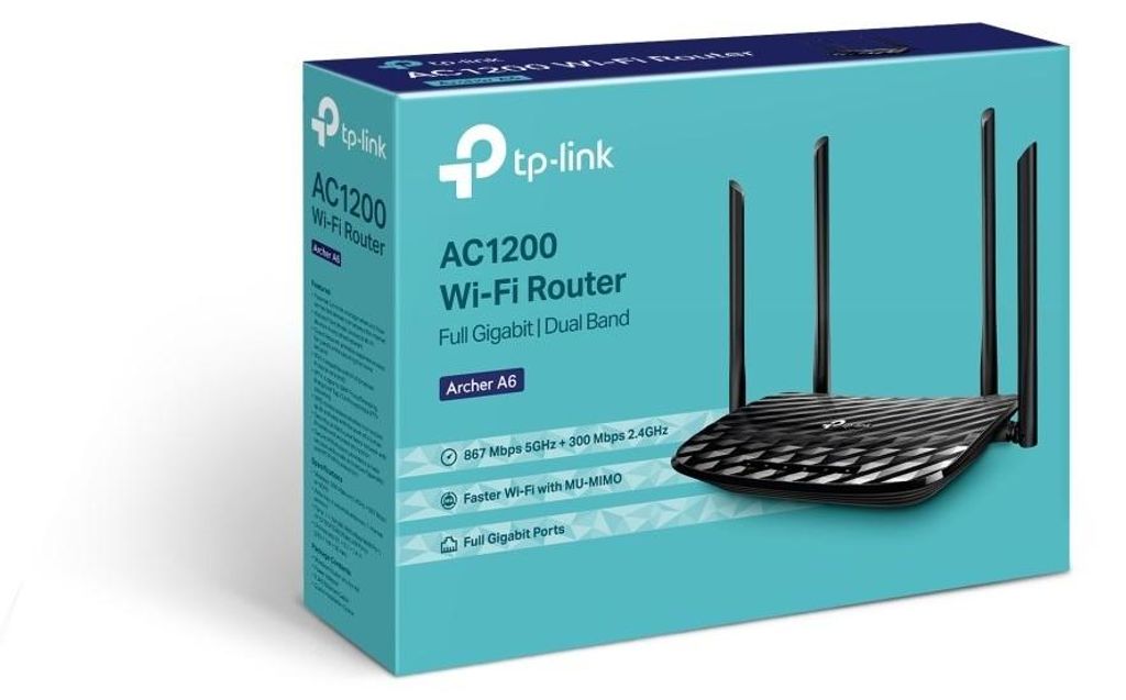 TP-Link AC1200, Wi-Fi 5 (802.11ac), Dual-Band (2,4 GHz/5 Produktbild 
