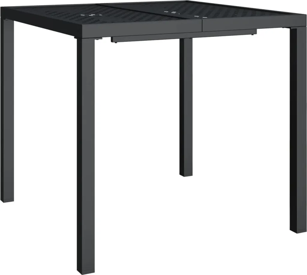 Tavolo Professionale 80x80 Acciaio Antracite vidaXL - Arredo Esterno Bar - 3