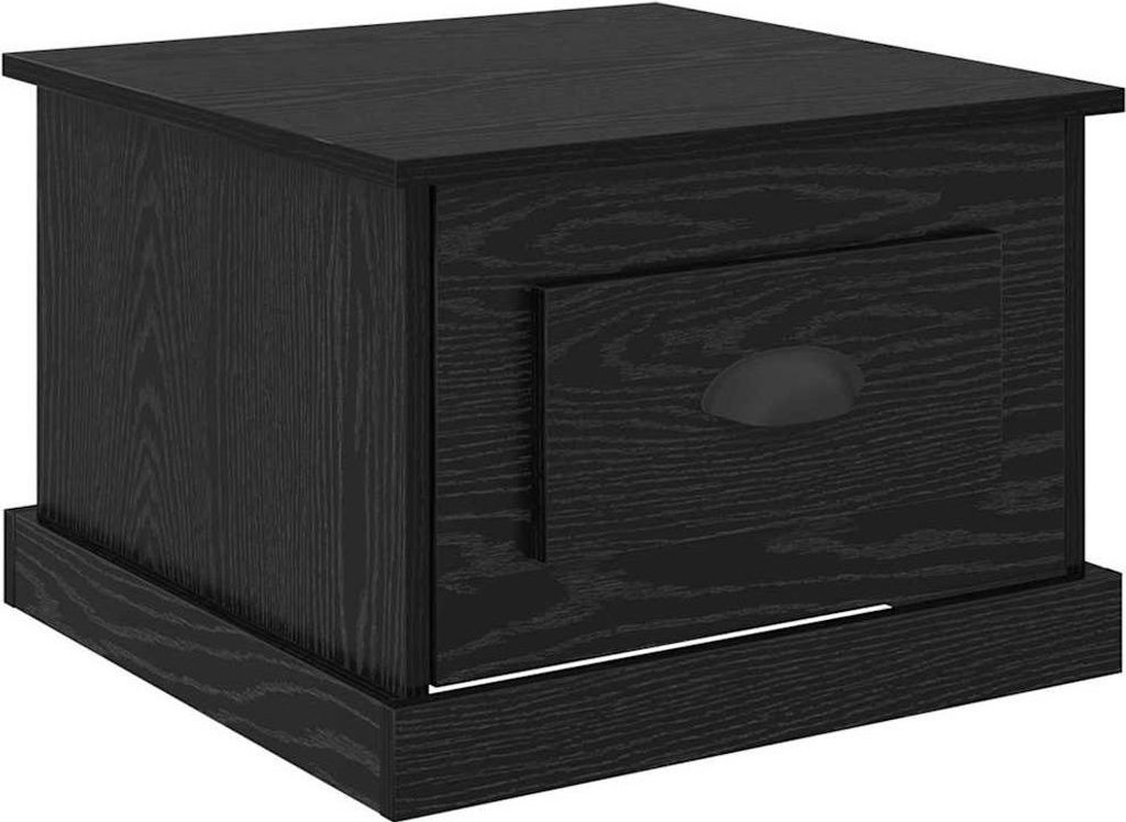 vidaXL Couchtisch Schwarz Eichen-Optik 50 x 50 x 35 cm Holzwerkstoff