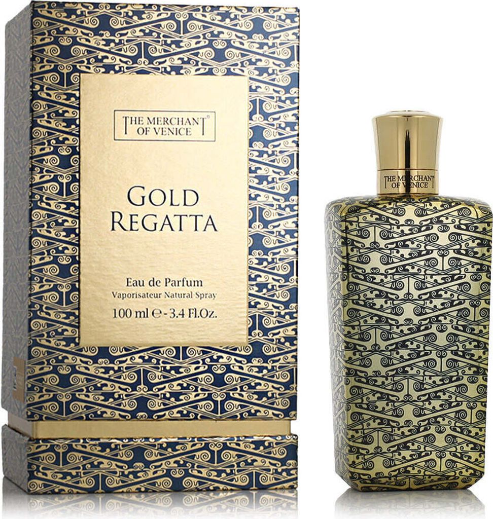 A perfume bottle and its box are displayed against a white background.