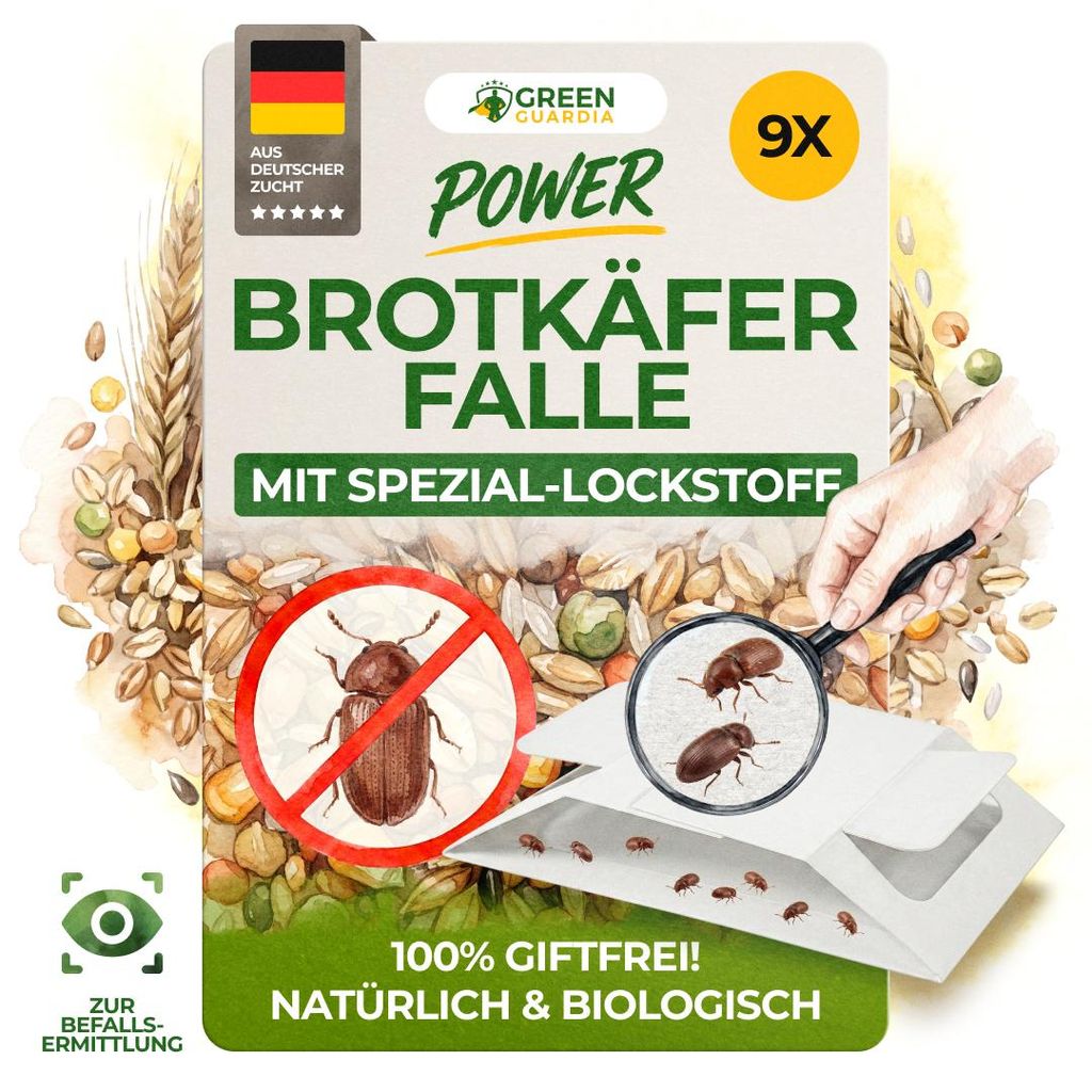 Green Guardia Brotkäfer Falle mit Spezial-Lockstoff - 9x Produktbild 