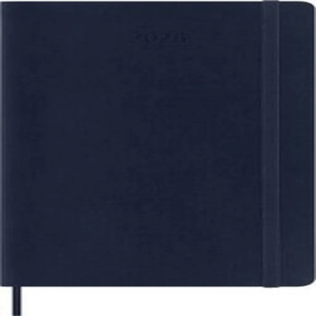 Agenda settimanale Moleskine 12 mesi 2026, Grande/A5, 1 Wo = 1 pagina, pagina allineata a destra, Copertina morbida, Zaffiro