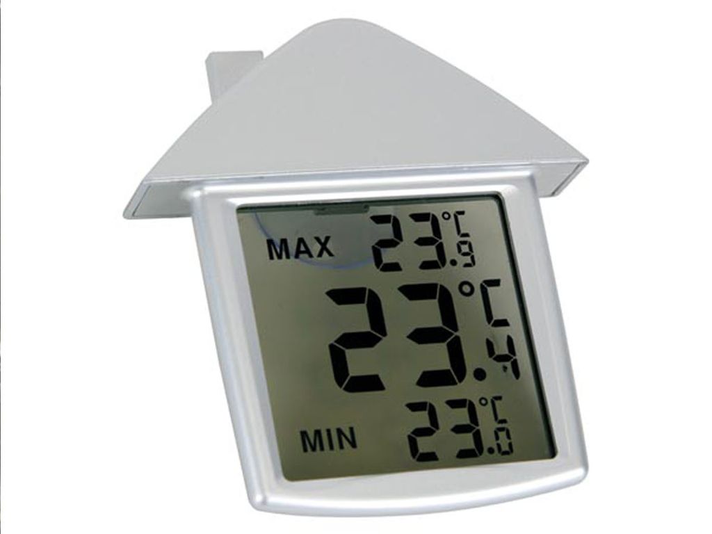 Thermometer mit Klebepad ERRO Fensterthermometer zum Ankleben 1 Stück Dekoratives Temperaturmessgerät Temperaturanzeige für innen und außen Dekoidee