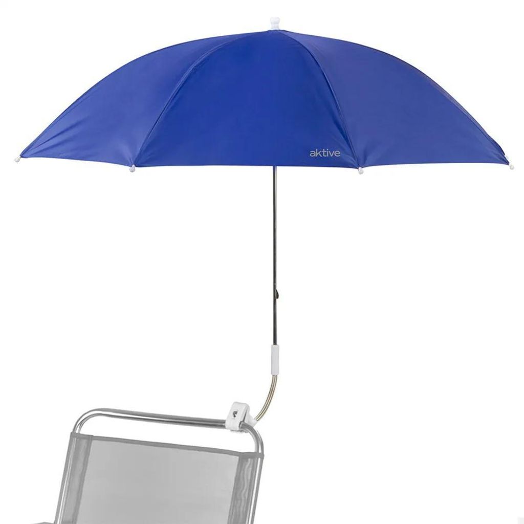 Aktive 62272 +uv Ø120 Cm Sonnenschirm Für Den Strand Blau Ø 120 cm Blau Ø 120 cm