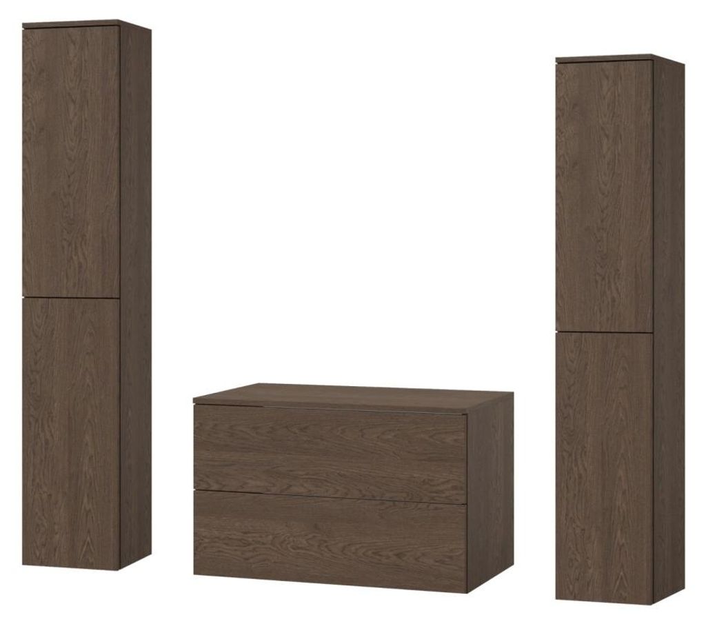 Badezimmerset 3-Teilig: Unterschrank + 2 Hochschränke Color Baltic Storm (2S 80 + 2D 160 X2)
