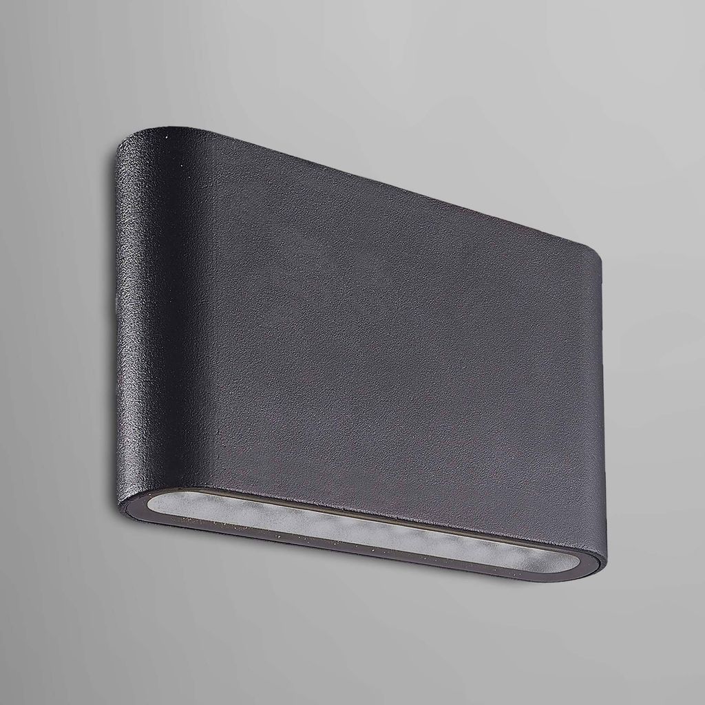 MODERNE LED Außenleuchte Außenwandleuchte IP54 schwarz 12W Produktbild 5