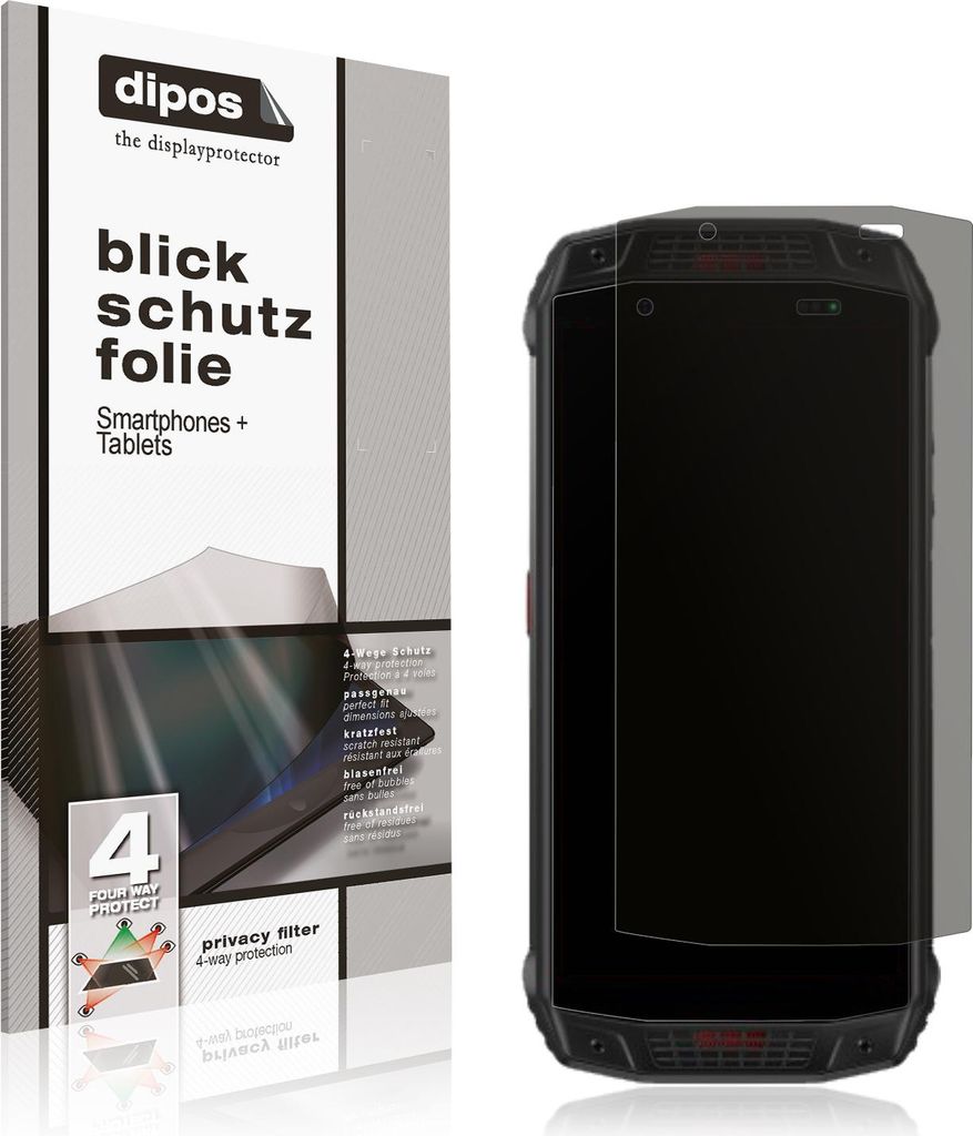 Blickschutzfolie für Ulefone Armor 15 matt Schutzfolie Folie Display Schutz dipos