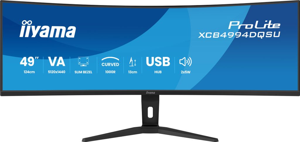 iiyama ProLite XCB4994DQSU-B1, 124,5 cm (49"), 5120 x 1440 Obrázek produktu 
