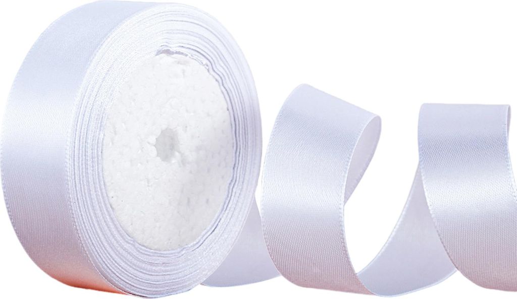 22,8 m einfarbiges Band, 2 cm Breite, Verpackungsband, Polyester-Tortenschachtelband für Hochzeitsdekor-Blumensträuße, DIY-Projekte