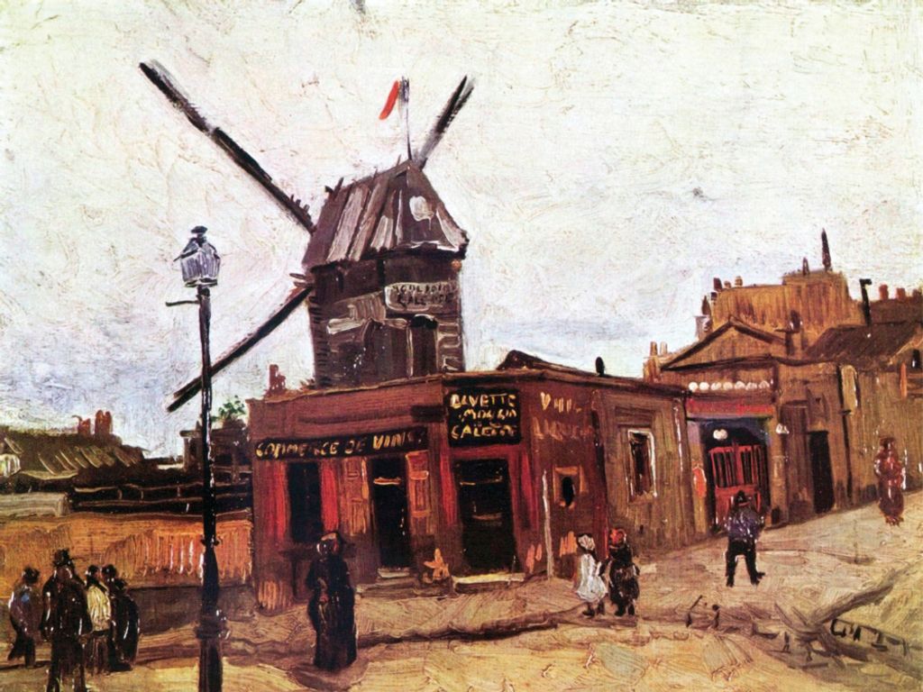 Vincent Van Gogh Kunstdruck Bild - Die Mühle Von La Galette IV, 1886 (60 x 80 cm)