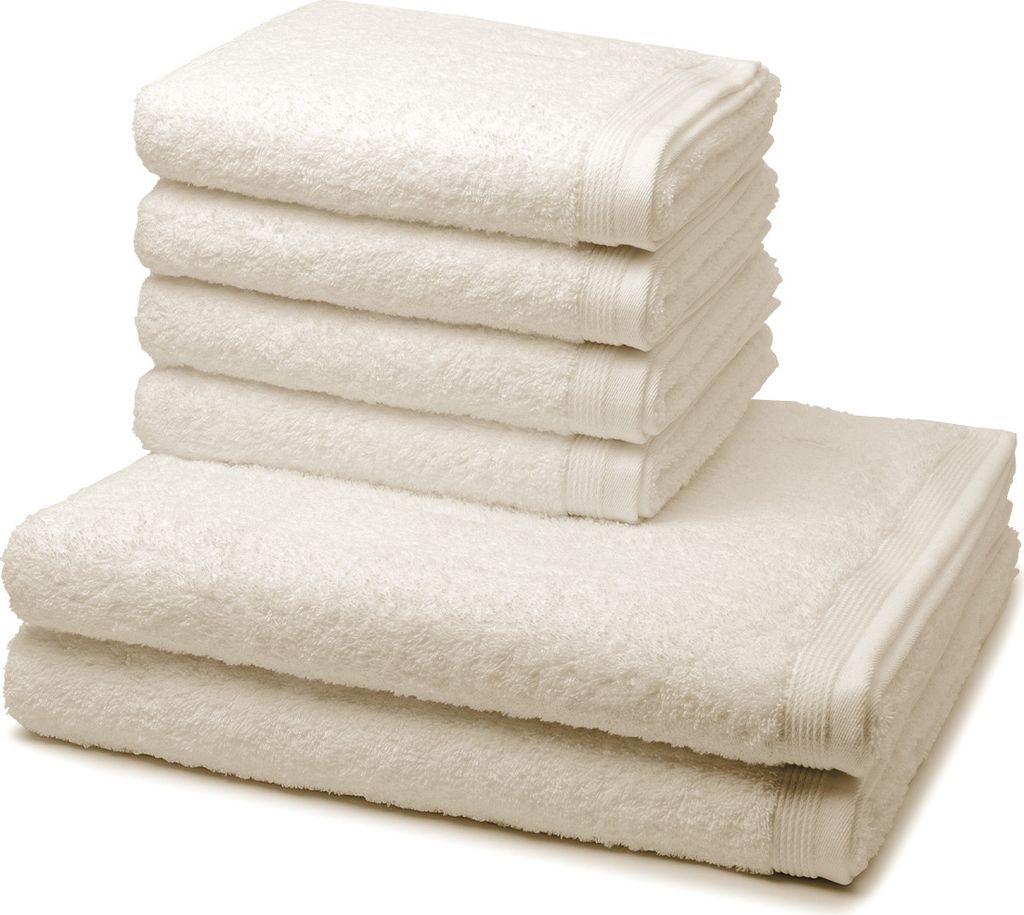 Möve Superwuschel 4 X Handtuch 2 X Duschtuch im Set Extraweiches Handtuch, Aus 100% hochwertiger Baumwolle, Mit eingesticktem Markenlogo