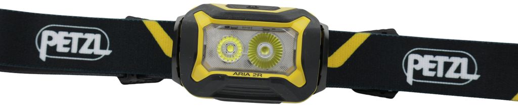 Petzl E070CA00 Hoofdlamp ARIA® 2R, zwart/geel Productafbeelding 