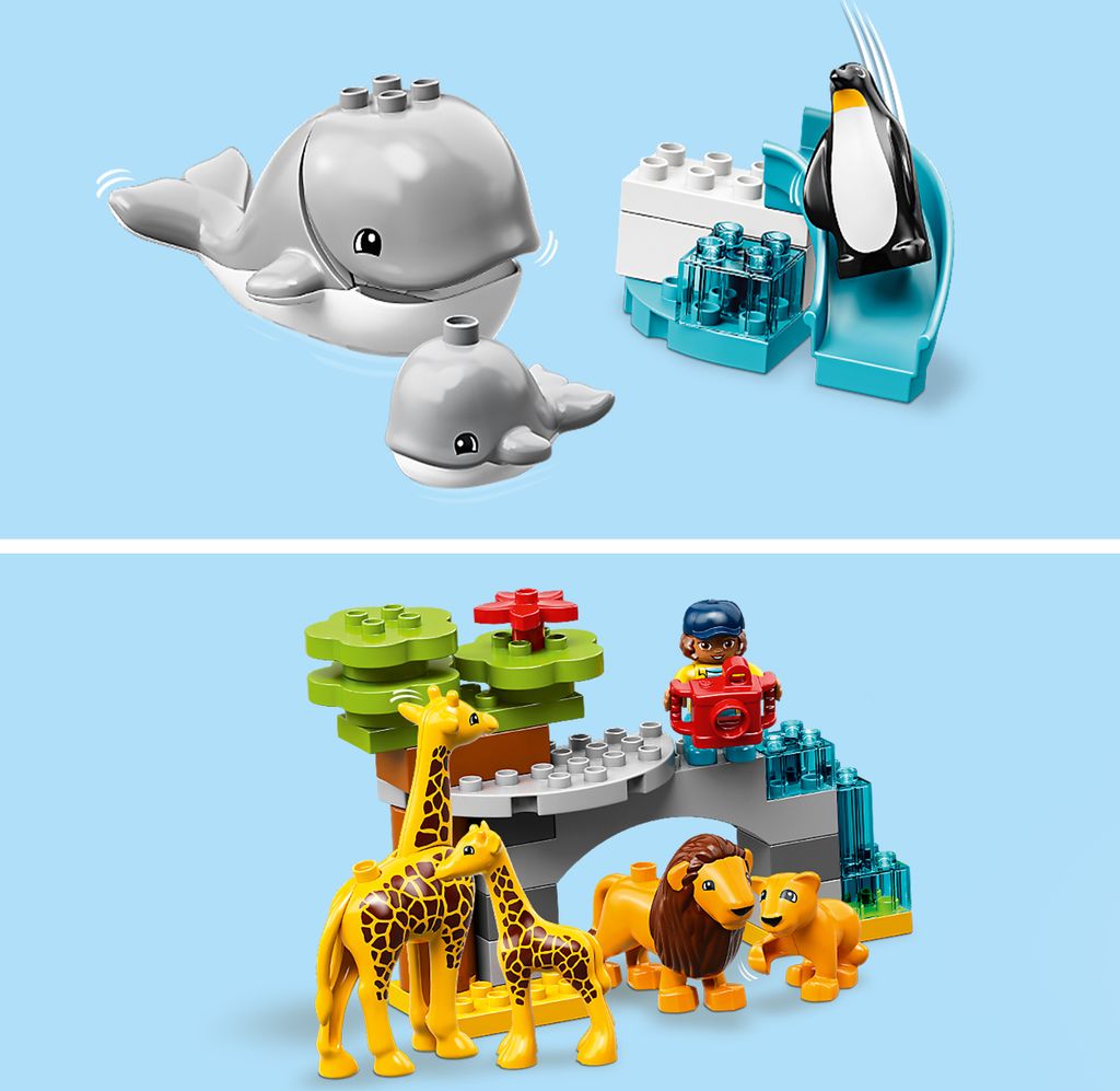 LEGO 10907 DUPLO Tiere der Welt, Tier Spielzeug für Produktbild 5