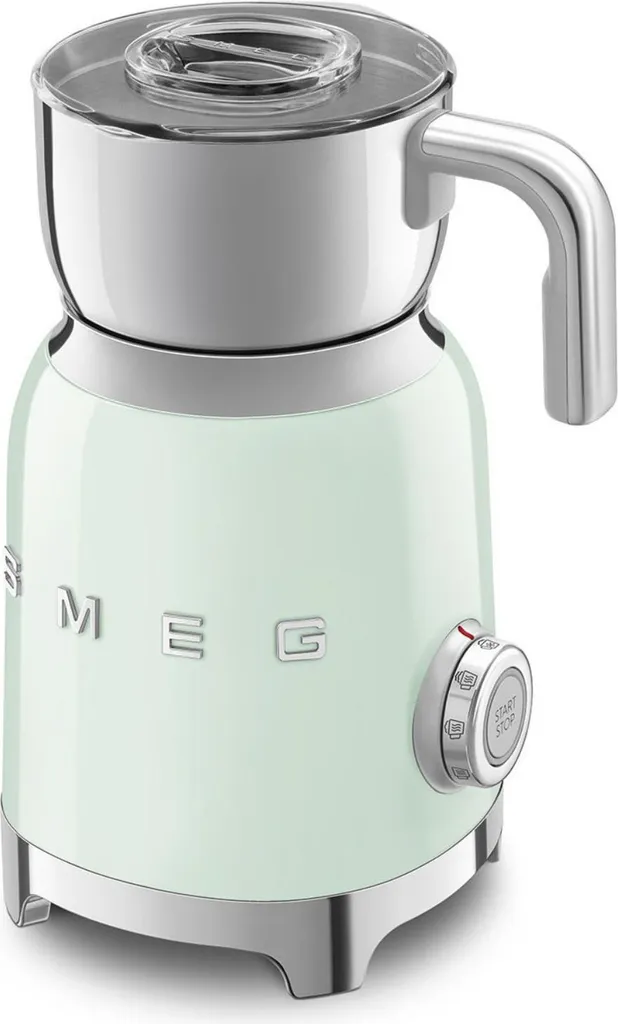 Mousseur à lait Smeg MFF11PGEU 500W Vert d'eau au design Années 50