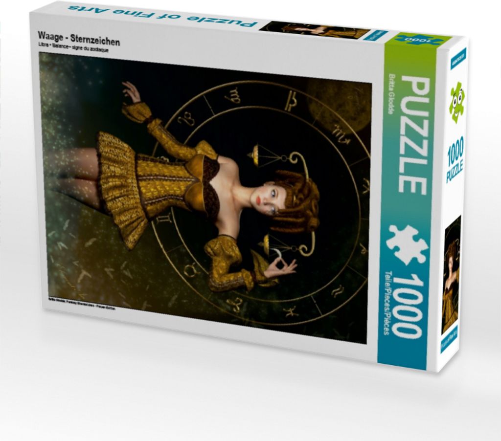 Calvendo Waage - Sternzeichen 1000 Teile Puzzle hoch 480x640mm, Glodde Britta; 7391915