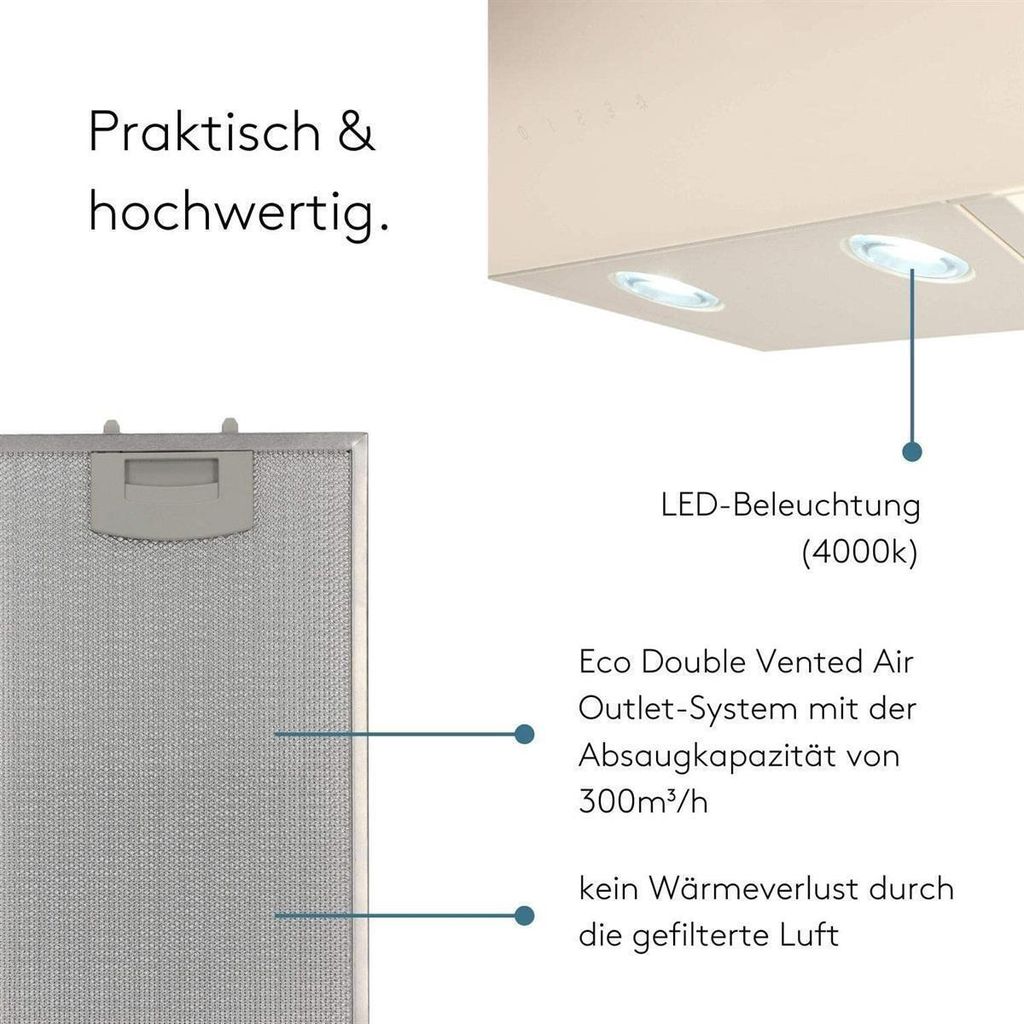 WIGGO WE-E613G(C) Kopffreihaube, Wand-/Schrankmontage, Produktbild 3