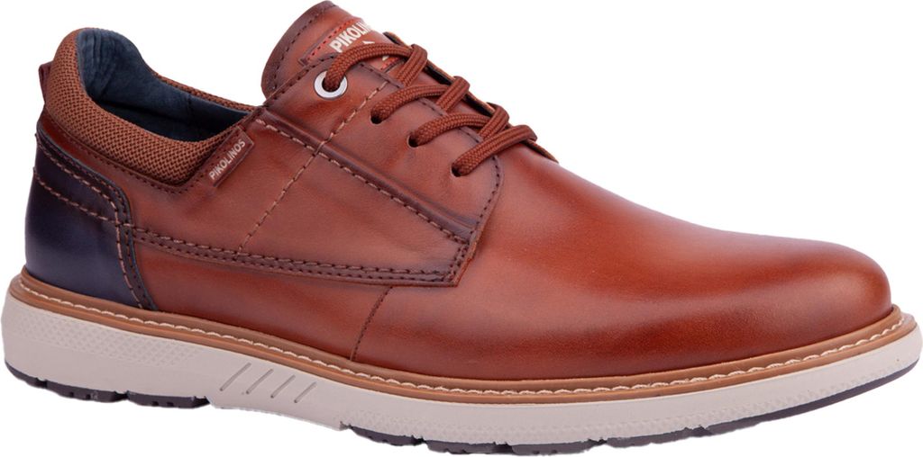Pikolinos Herren Schnürschuh eleganter Leder Halbschuh Bilbao M8D-4292C1, Größe:44 EU, Farbe:Braun