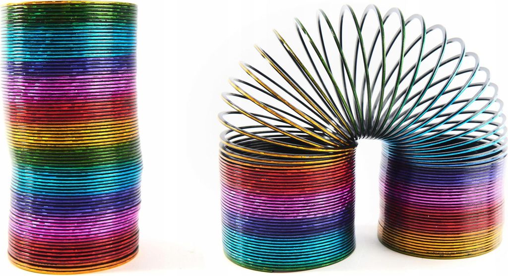 Magische Spirale Regenbogen 15cm Treppenläufer Antistress Spielzeug Kinder Retro