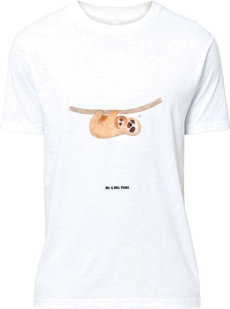 Mr. & Mrs. Panda Größe XL T-Shirt Faultier Kind - Weiß - Geschenk, Liebe, Baby, Shirt, mit Spruch, Mutter, Tshirt, Kinder, Mom-life